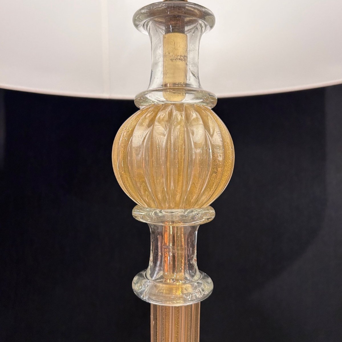  Venice Glass Floor Lamp, Seguso Vetri d'Arte, Circa 1940-photo-1